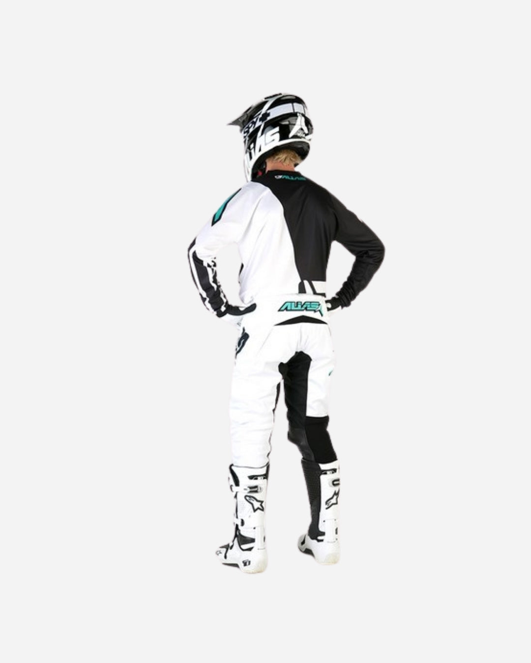 Pantalon Alias Racing A2 - Noir/Blanc Divide