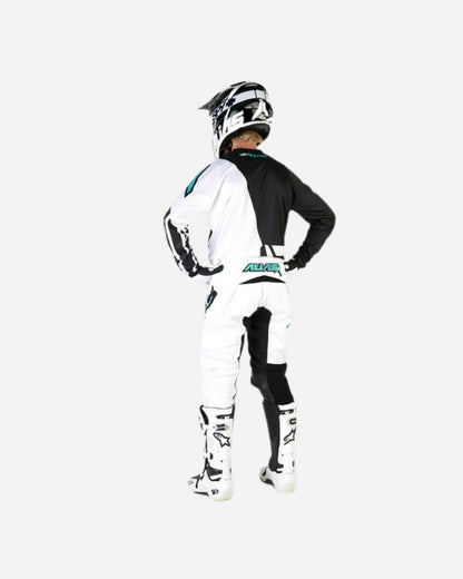 Pantalon Alias Racing A2 - Noir/Blanc Divide