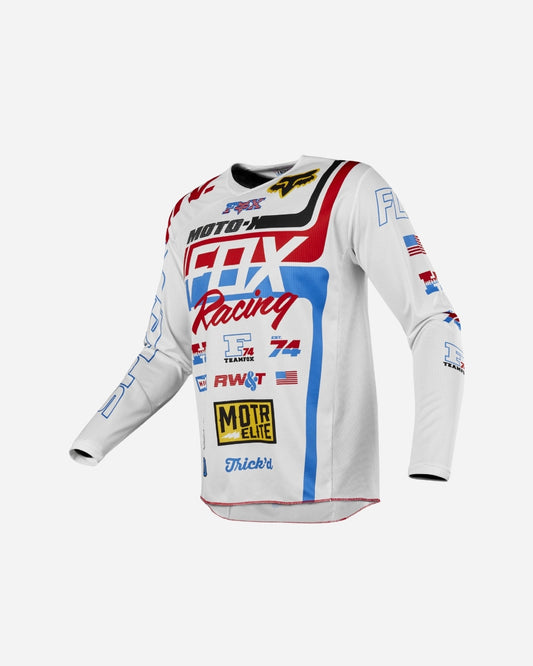 Maillot Fox Racing 180 RWT SE - Blanc/Rouge/Bleu