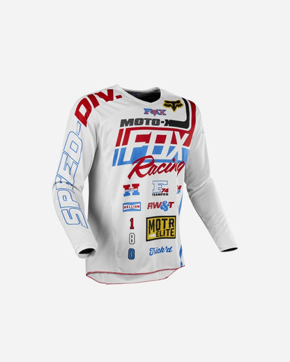 Fox Racing 180 RWT SE Jersey – Weiß/Rot/Blau