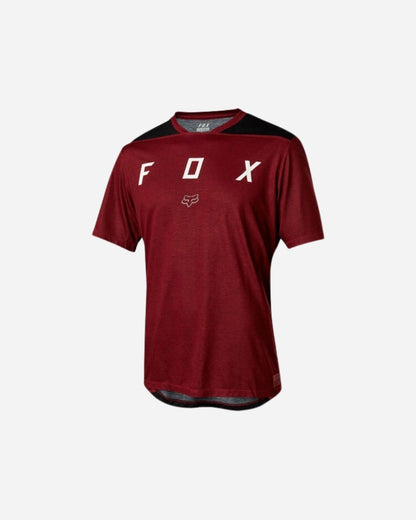 Maillot manches courtes Fox Racing Indicator - Mash Rouge Foncé