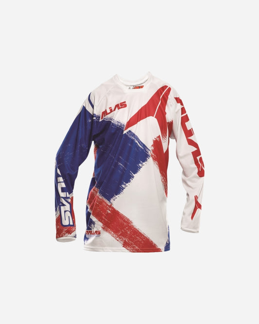 Maillot Alias Racing A2 - Rouge/Blanc/Bleu Brush