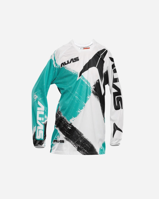 Maillot Alias Racing A2 - Vert/Noir Brush