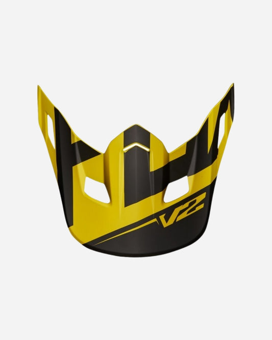 Visière Fox Racing V2 Preme - Jaune Foncé
