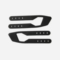 Kit cinturini in silicone Shift Racing WHIT3 (coppia) - Nero