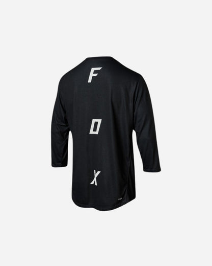 Maillot manches 3/4 Fox Racing Indicator Asym - Noir