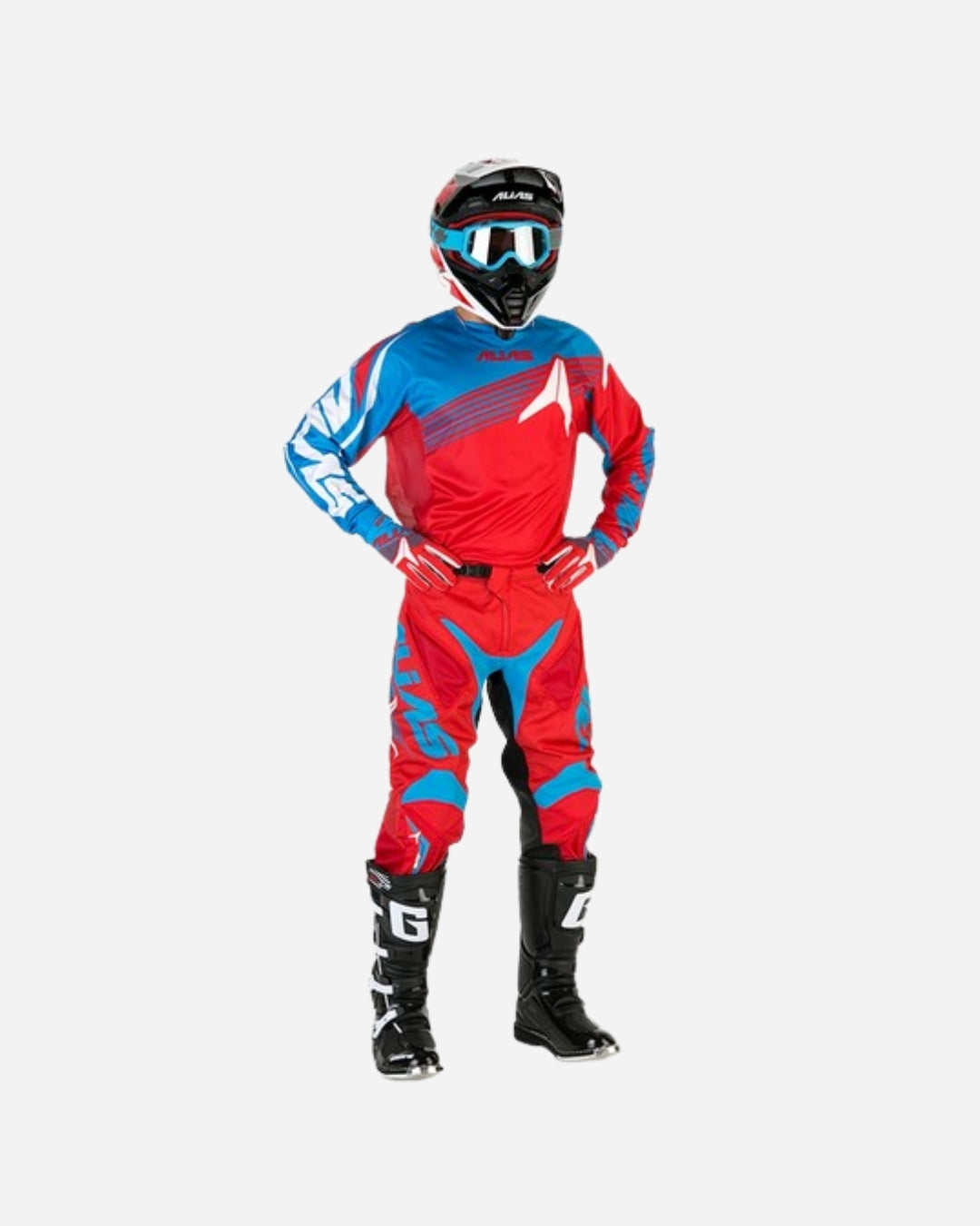Maillot Alias Racing A1 - Rouge/Cyan Platine