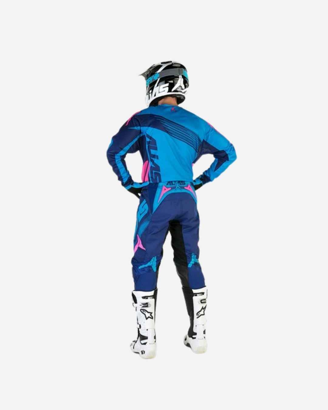 Maillot Alias Racing A1 - Bleu Marine/Cyan Platine