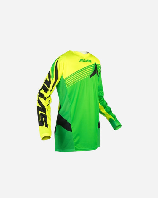 Maglia Alias ​​Racing A1 - Giallo platino/verde