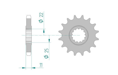 Kit chaîne AFAM Yamaha FZ 750 — 530 XRR (1985-1986) — schéma