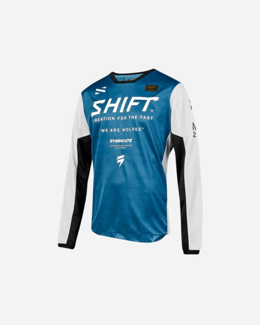 Maillot Shift Racing WHIT3 Muse - Bleu
