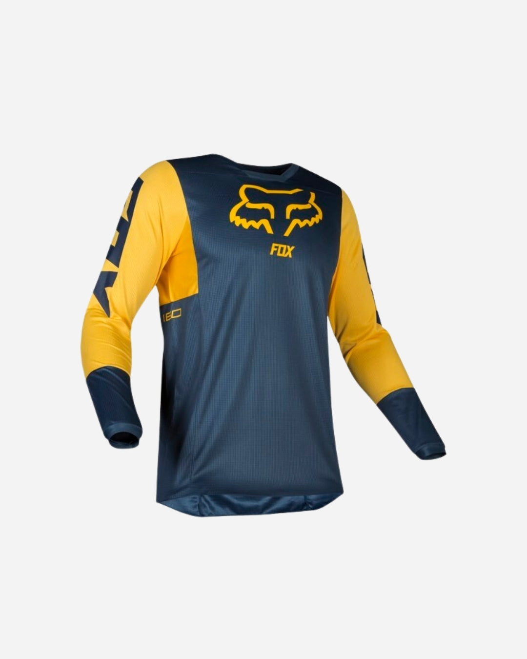 Maillot Fox Racing 180 Przm - Bleu marine/Jaune