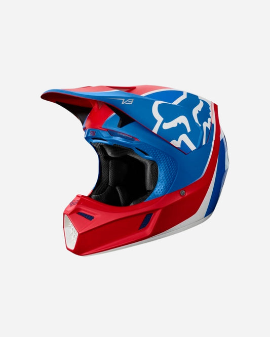 Casque Fox Racing V3 Kila - Bleu/Rouge