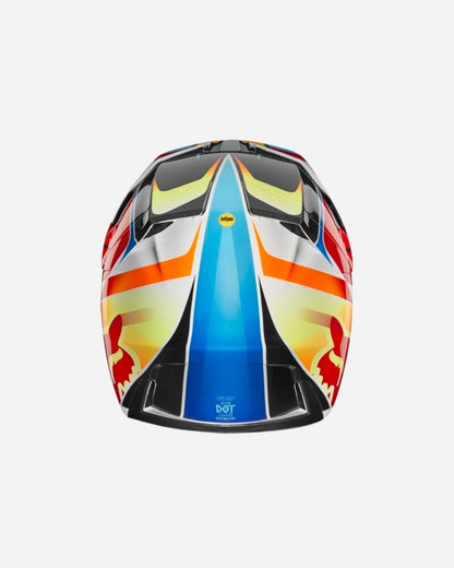 Fox Racing V3 Helmet - Red/Yellow
