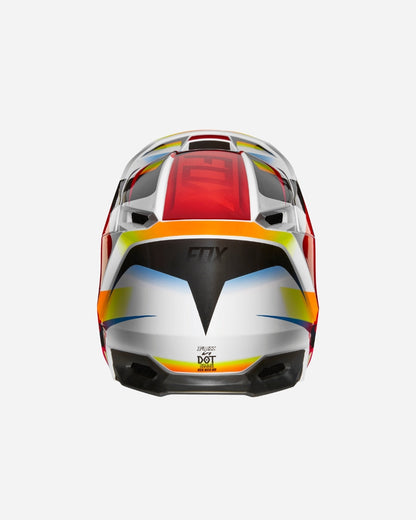 Casque Fox Racing V1 Motif - Rouge/Blanc