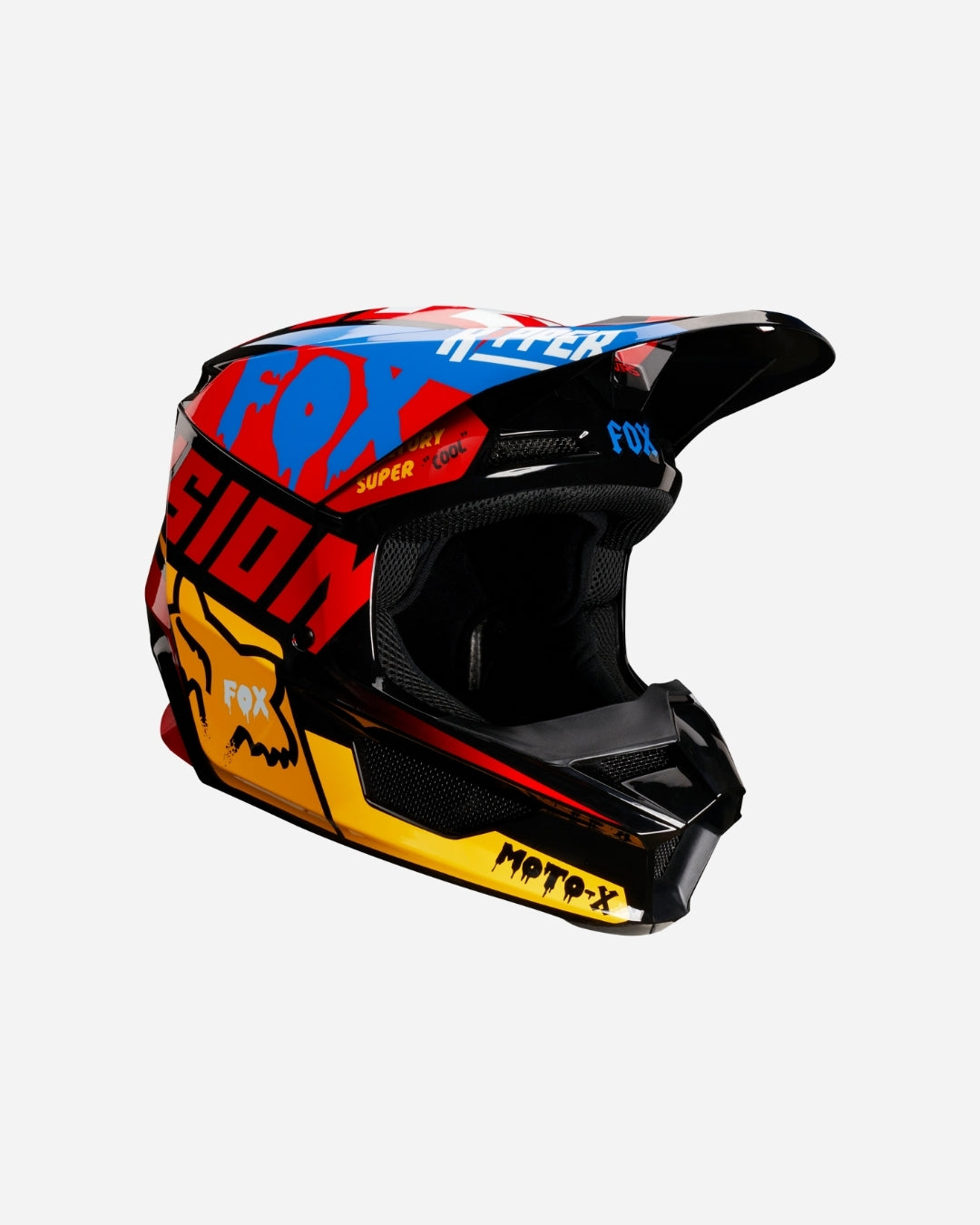 Casque Fox Racing V1 Czar - Noir/Jaune
