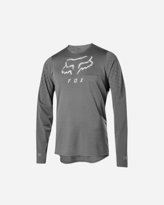Maillot manches longues Fox Racing Flexair Delta - Gris