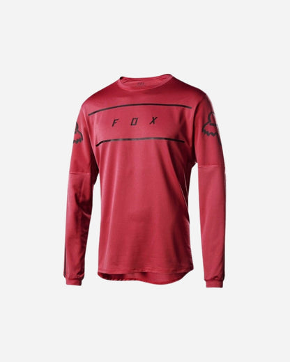 Maillot manches longues Fox Racing Flexair - Fine Line Rouge