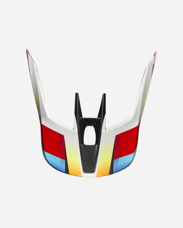 Fox Racing V3 Pattern Visor - Red/Yellow