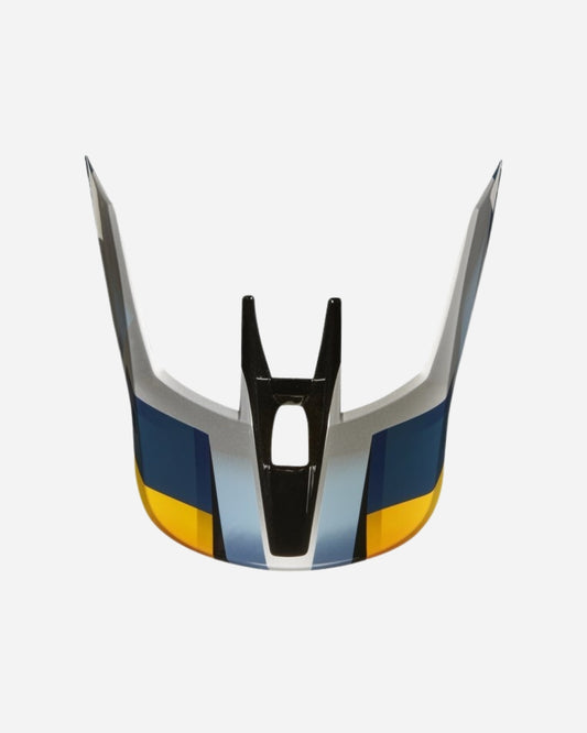 Visière Fox Racing V3 Motif - Bleu/Argent