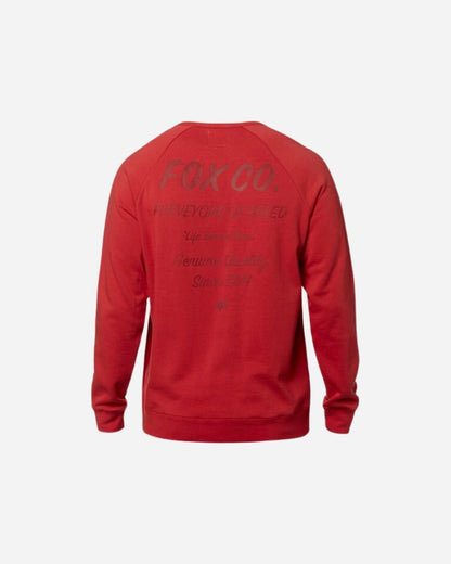 Fox Racing Resin Round Neck Sweatshirt - Red