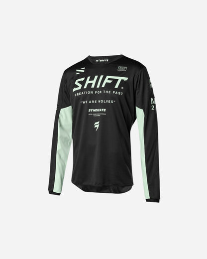 Maillot Shift Racing WHIT3 Label Édition Spéciale Basalt - Noir