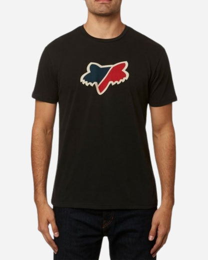 Fox Racing Slasher Airline Kurzarm-T-Shirt – Schwarz