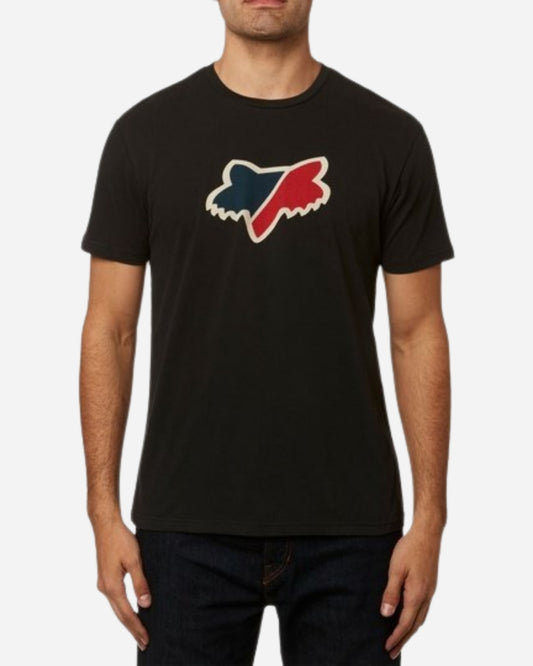 Fox Racing Slasher Airline Kurzarm-T-Shirt – Schwarz