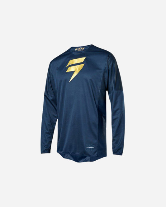 Maillot Shift Racing 3LACK SE - Bleu marine/Or