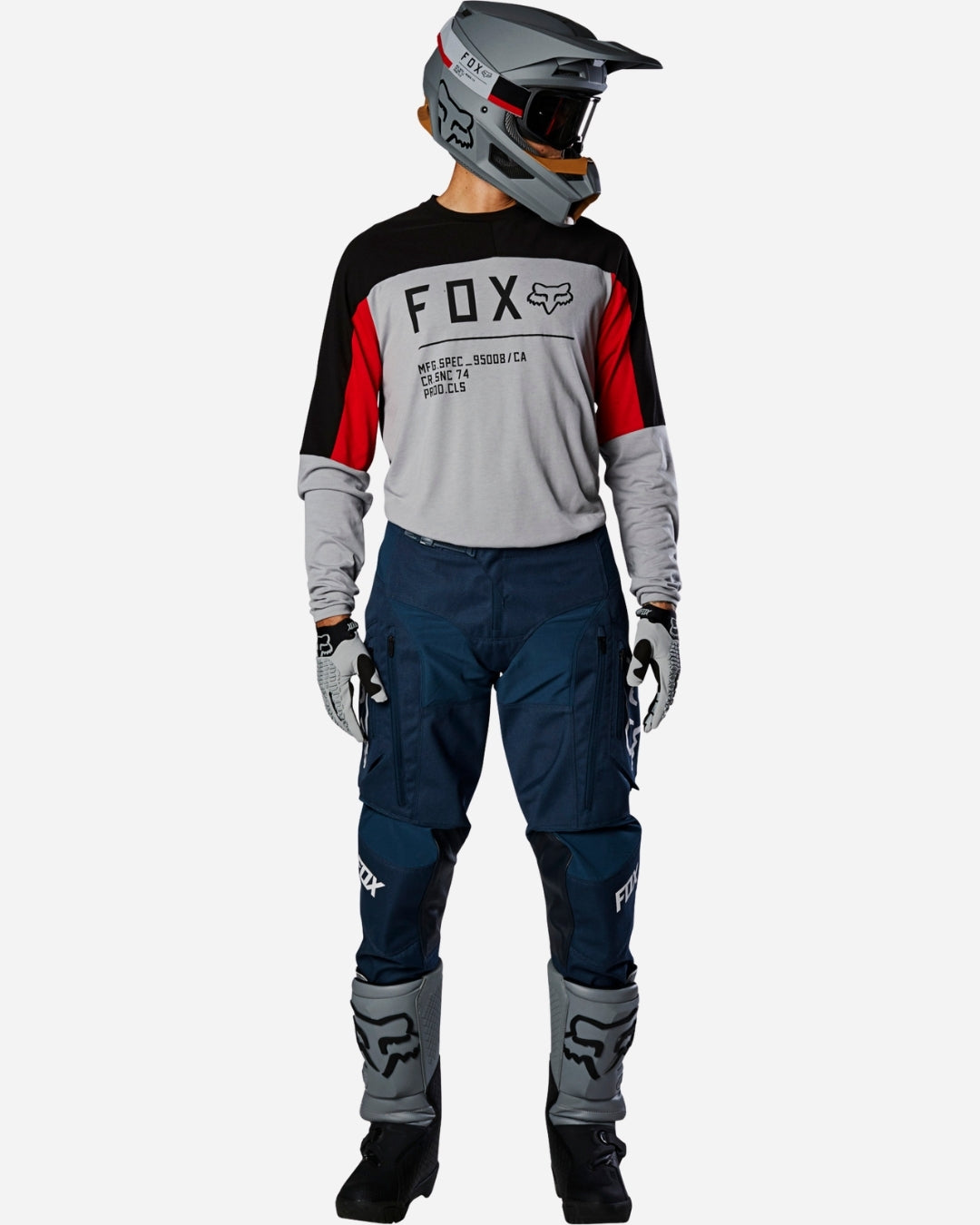 Pantalon Fox Racing Flexair Honda - Marine/Rouge