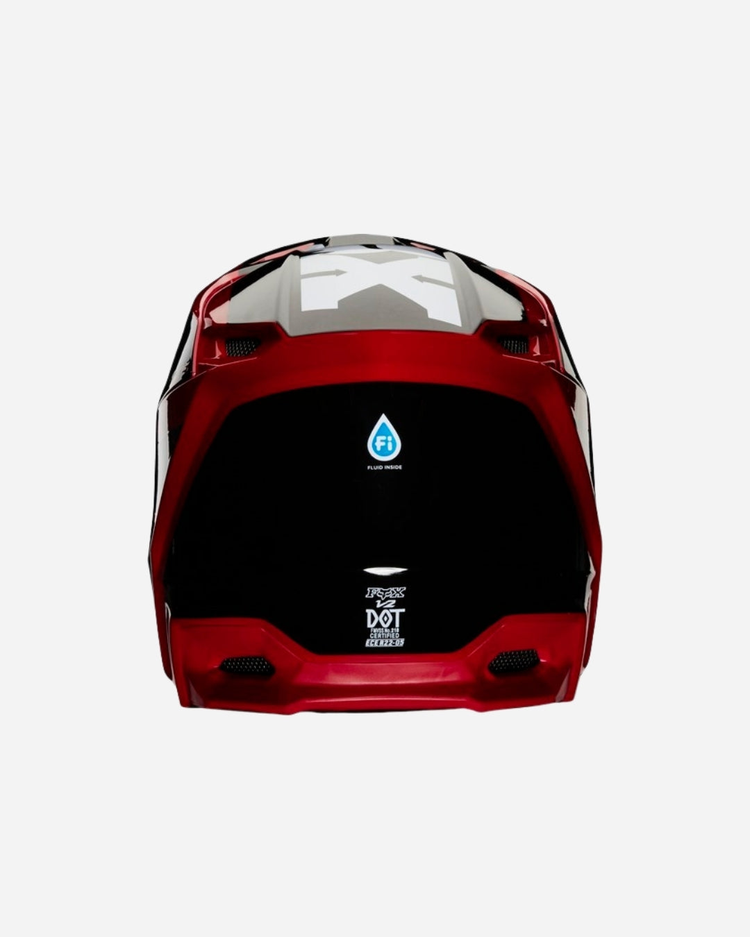 Fox Racing V2 Hayl Helm – Flammenrot