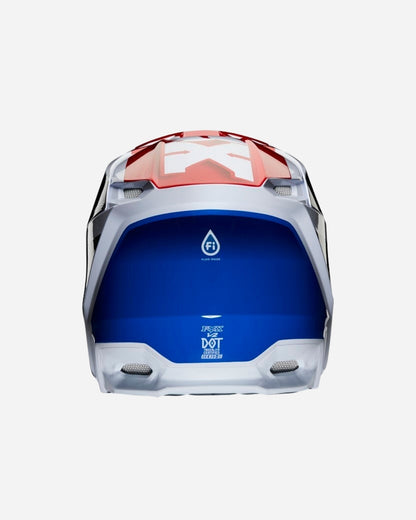 Fox Racing V2 Hayl Helm - Blau/Rot