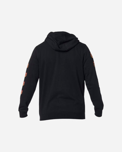 Fox Racing Flame Head Kapuzenjacke mit Reißverschluss – Schwarz
