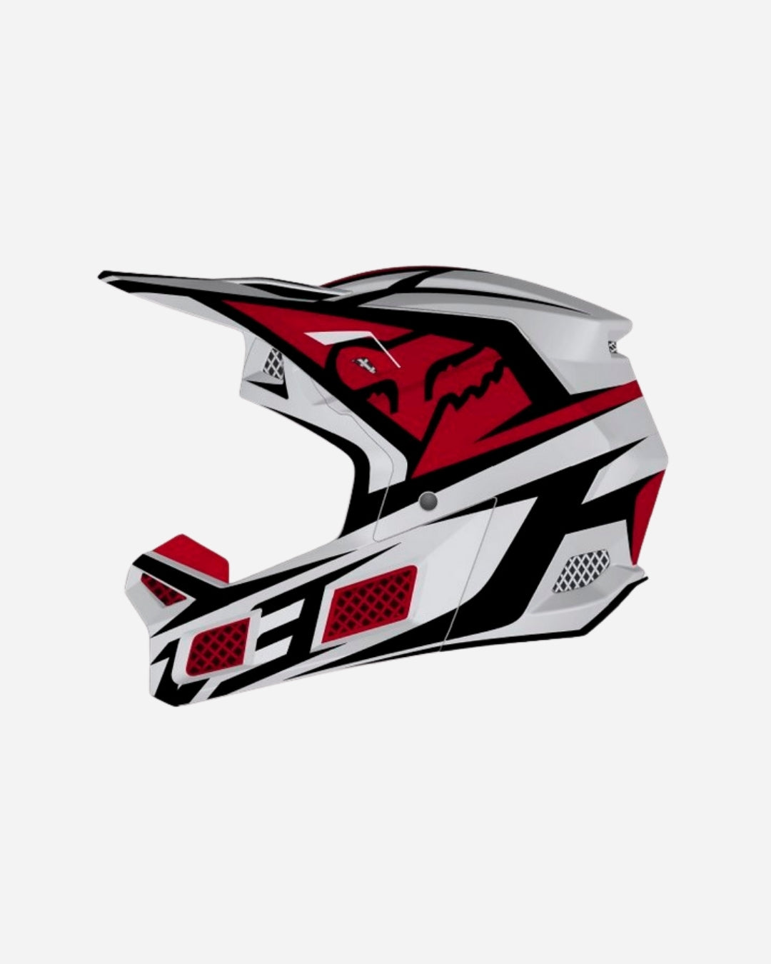 Casque Fox Racing V3 Idol - Gris clair