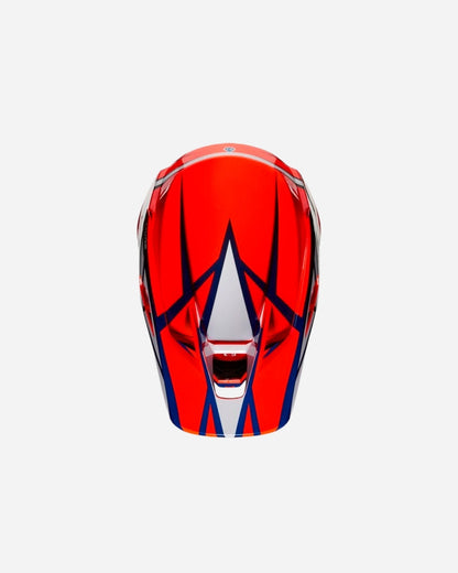 Casque Fox Racing V3 Idol - Orange/Bleu