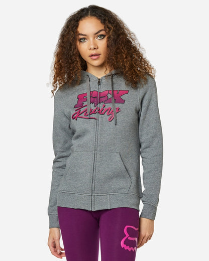 Sweat à capuche zippé Fox Racing Qualifier - Gris Chiné