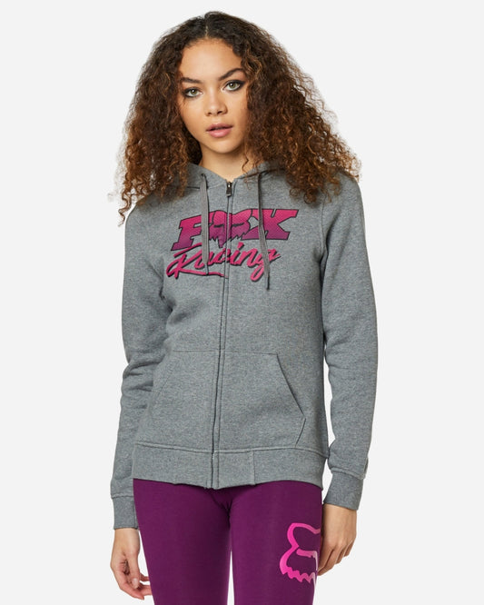 Sweat à capuche zippé Fox Racing Qualifier - Gris Chiné