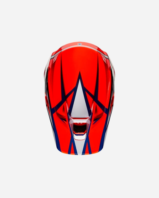 Visière Fox Racing V3 Idol - Orange/Bleu