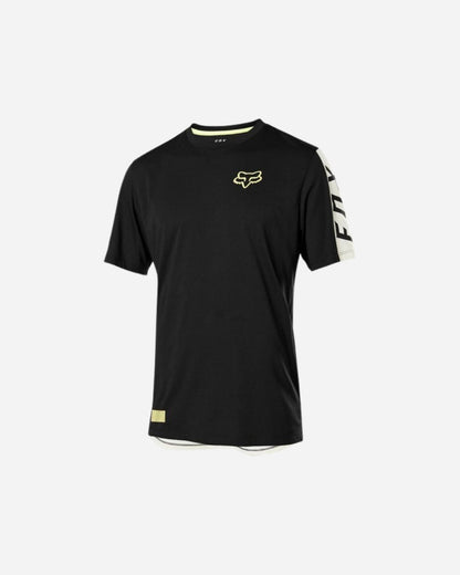 Maglia a maniche corte Fox Racing Ranger Drirelease - Nero/Bianco