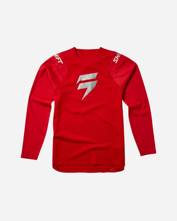 Shift Racing 3LUE Kinder-Trikot mit Bloodline-Label – Rot