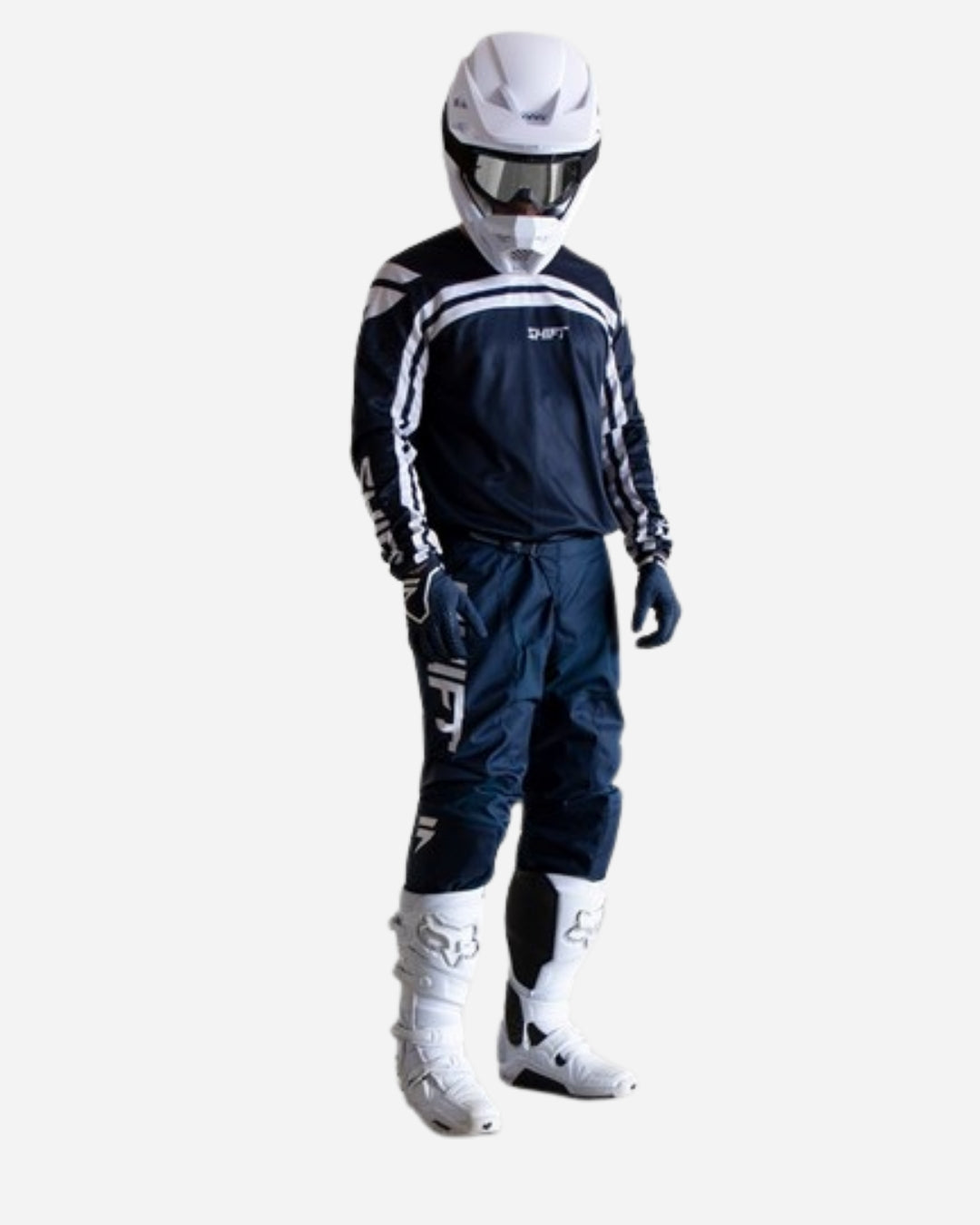 Maillot Shift Racing WHIT3 Édition Limitée Republic - Bleu marine