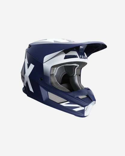 Fox Racing V1 Werd Helm – Marineblau