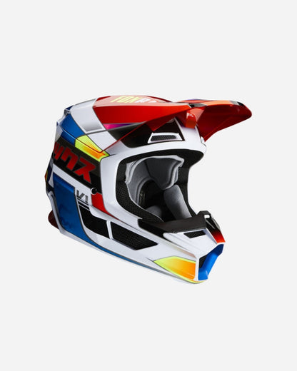 Casque Fox Racing V1 Yorr - Bleu/Rouge