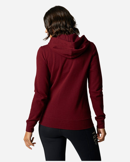 Sweat à capuche zippé Fox Racing Break Check - Cranberry