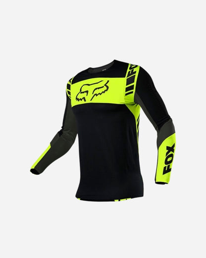 Maillot Fox Racing Flexair Mach One - Noir/Jaune