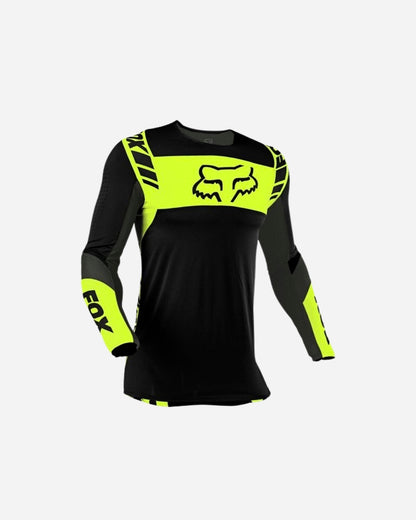 Maillot Fox Racing Flexair Mach One - Noir/Jaune