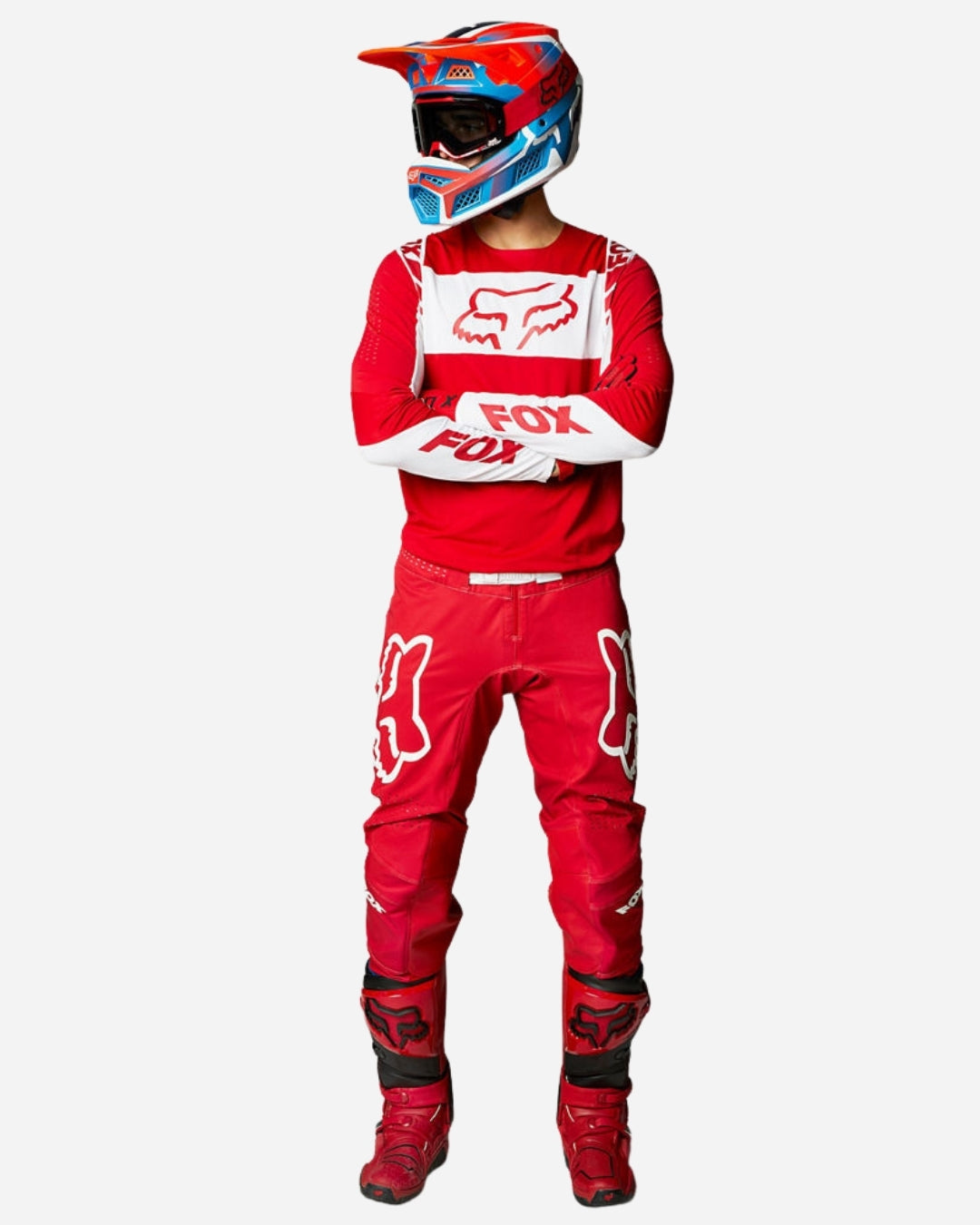 Pantaloni Fox Racing Flexair Mach One - Rosso fiamma