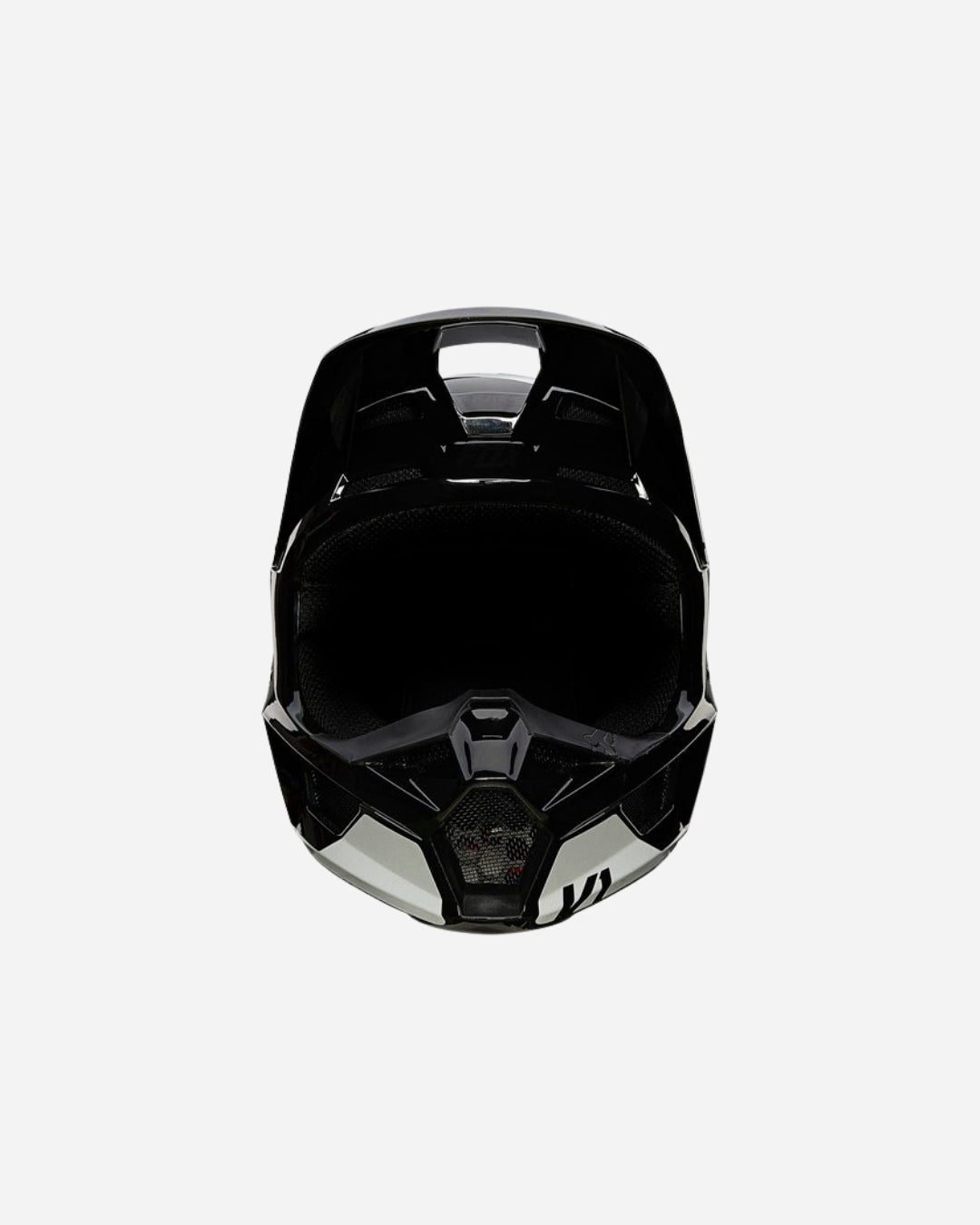 Fox Racing V1 Revn Helm – Schwarz/Weiß