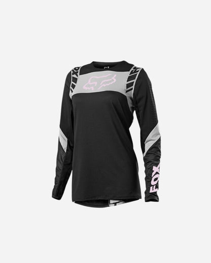 Fox Racing Flexair Mach One Damen-Trikot – Schwarz