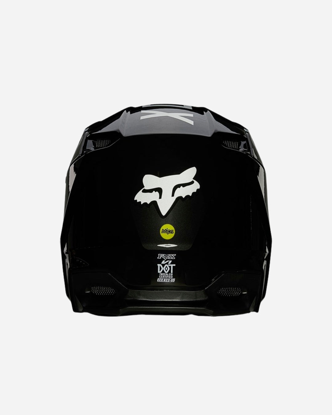 Casque enfant Fox Racing V1 Revn - Noir/Blanc